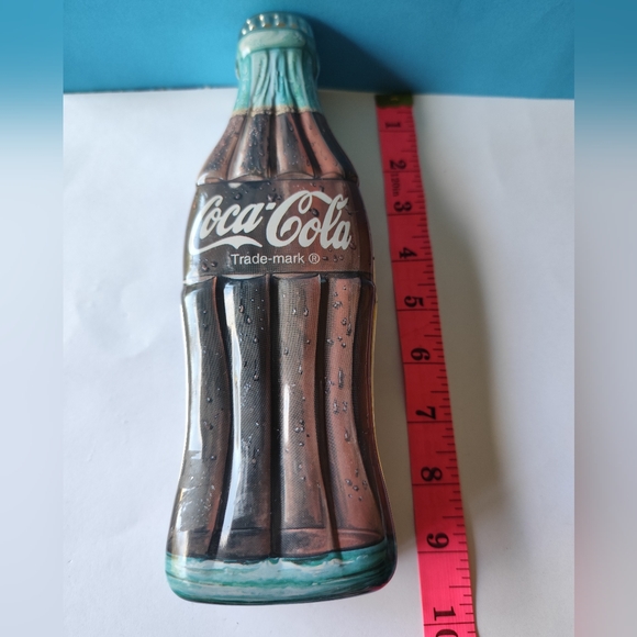 Vintage Coke Bottle Shaped Metal Tin Collectable Gift Box 1996 - Picture 10 of 11